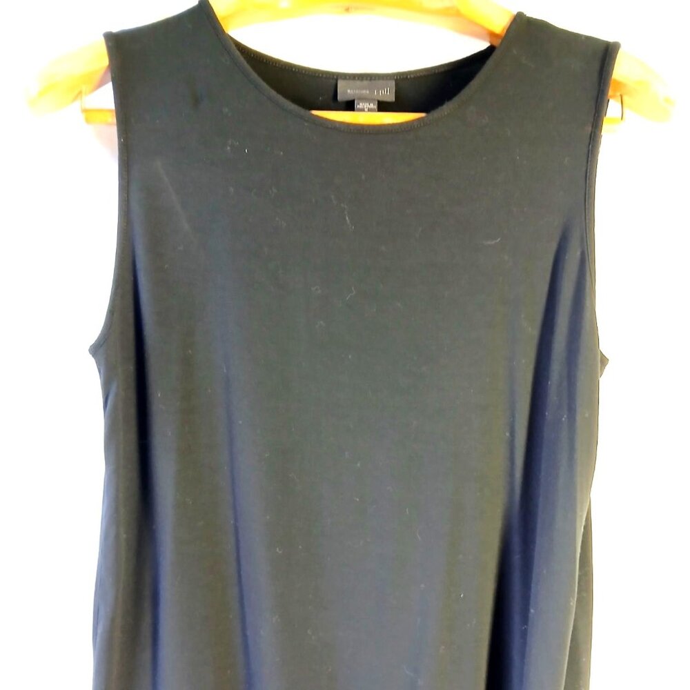 J Jill Womens Black SleevelesTank Top Size M Wearever Collection Stretch Knit